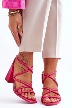 Klasyczne Sandały Na Obcasie Fuksja Lucetta