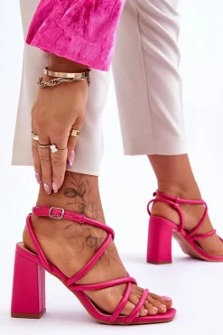 Klasyczne Sandały Na Obcasie Fuksja Lucetta
