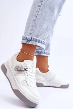 Klasyczne Sneakersy Memory Foam System Big Star LL274A024 Białe