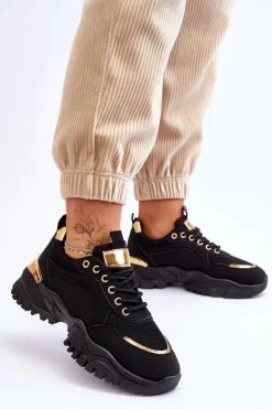 Klasyczne Sportowe Buty Na Platformie Czarne Need It