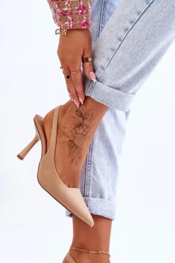 Klasyczne Szpilki W Szpic Beżowe Whitley