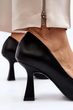 Klasyczne Szpilki W Szpic Czarne Delimena