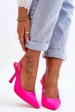 Klasyczne Szpilki W Szpic Neonowy Róż Whitley