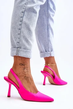 Klasyczne Szpilki W Szpic Neonowy Róż Whitley