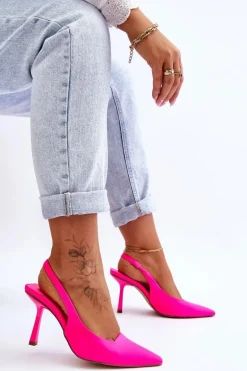 Klasyczne Szpilki W Szpic Neonowy Róż Whitley