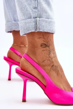 Klasyczne Szpilki W Szpic Neonowy Róż Whitley