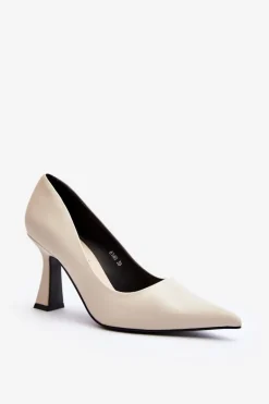 Klasyczne Szpilki W Szpic Jasnobeżowe Delimena