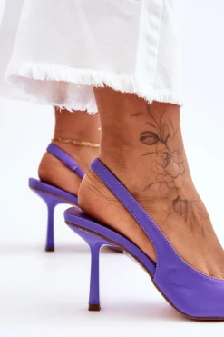 Klasyczne Szpilki W Szpic Fioletowe Whitley