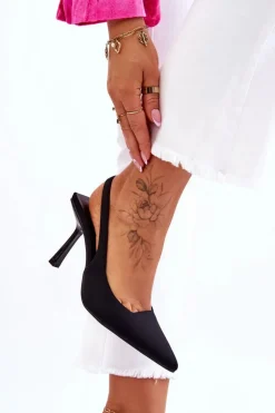 Klasyczne Szpilki W Szpic Czarne Whitley