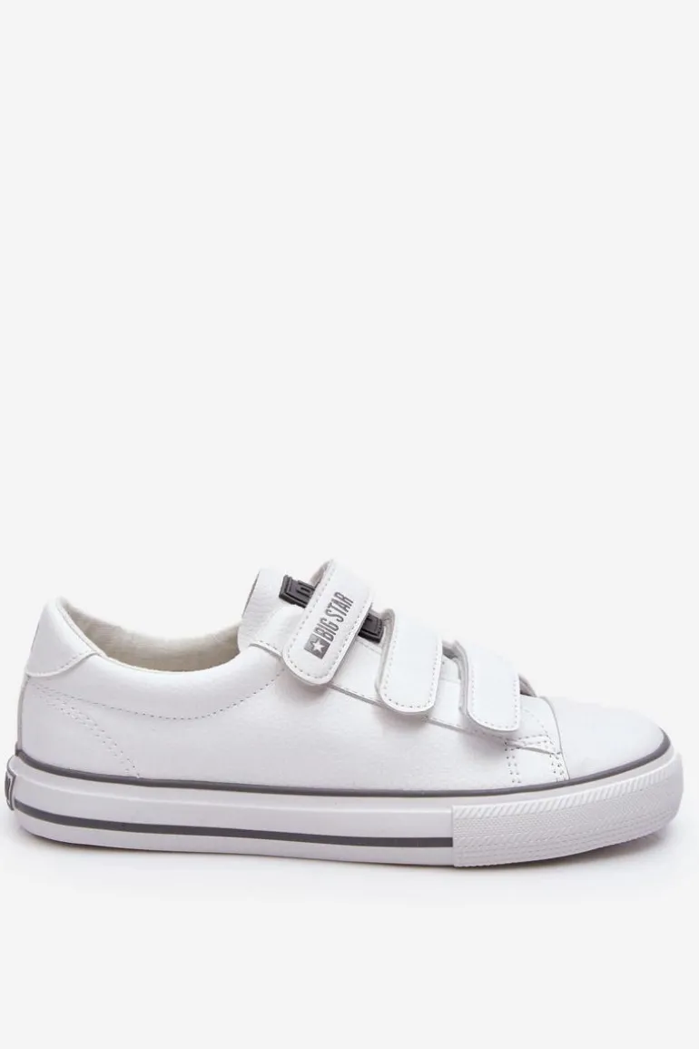 Klasyczne Tenisówki Na Rzepy Big Star LL274A205 Białe