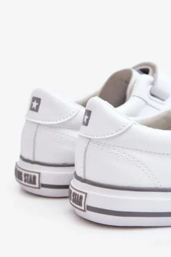 Klasyczne Tenisówki Na Rzepy Big Star LL274A205 Białe
