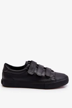 Klasyczne Tenisówki Na Rzepy Big Star LL274A206 Czarne