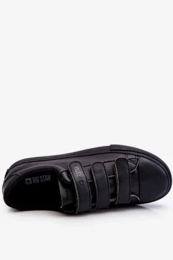 Klasyczne Tenisówki Na Rzepy Big Star LL274A206 Czarne