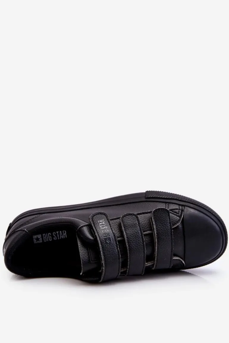 Klasyczne Tenisówki Na Rzepy Big Star LL274A206 Czarne