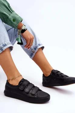 Klasyczne Tenisówki Na Rzepy Big Star LL274A206 Czarne