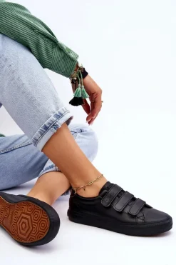 Klasyczne Tenisówki Na Rzepy Big Star LL274A206 Czarne