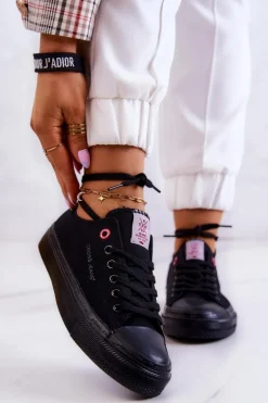 Klasyczne Trampki Cross Jeans JJ2R4019C Czarne