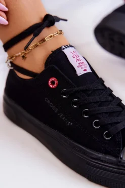 Klasyczne Trampki Cross Jeans JJ2R4019C Czarne