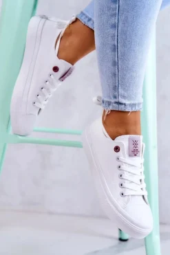 Klasyczne Trampki Cross Jeans JJ2R4017C Białe