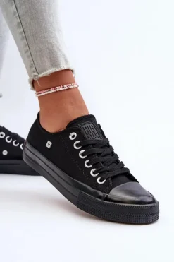 Klasyczne Trampki Damskie Big Star NN274284 Czarne