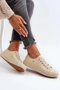 Klasyczne Trampki Damskie Big Star NN274286 Beżowe