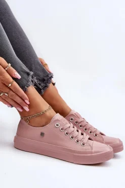 Klasyczne Trampki Damskie Big Star NN274291 Różowe