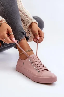 Klasyczne Trampki Damskie Big Star NN274291 Różowe