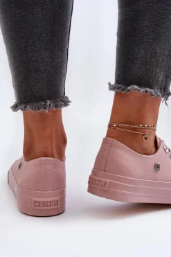 Klasyczne Trampki Damskie Big Star NN274291 Różowe