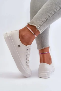 Klasyczne Trampki Damskie Big Star NN274285 Białe