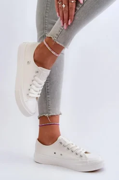 Klasyczne Trampki Damskie Big Star NN274285 Białe