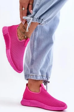 Klasyczne Wsuwane Buty Sportowe Fuksja Frankie