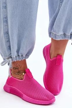 Klasyczne Wsuwane Buty Sportowe Fuksja Frankie