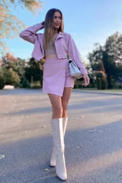 Kozaki Damskie Na Słupku Ocieplane Beżowe Finner