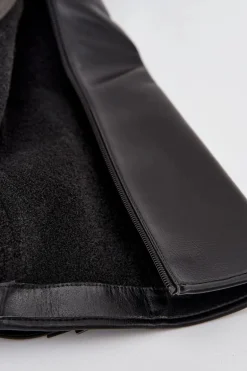 Kozaki Damskie Ocieplane Na Obcasie Z Klamrą Vinceza 58589 Czarne