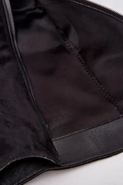 Kozaki Damskie Z Marszczoną Cholewką I Klamrą Czarne Ophelis