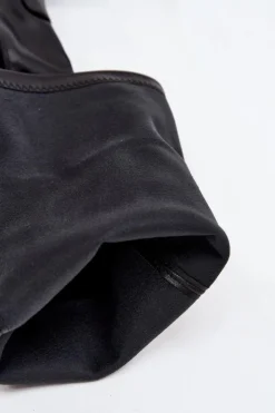 Kozaki Damskie Za Kolano Na Słupku Eko Skórzane Czarne Tahlina