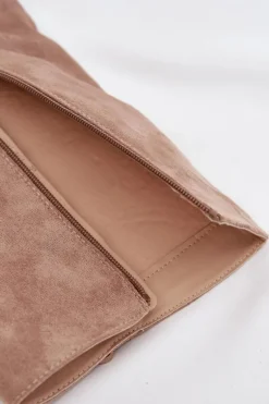 Kozaki Kowbojki Damskie Z Frędzlami Na Słupku Beżowe Tivara