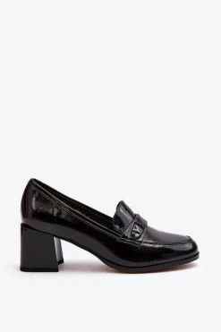 Lakierowane Czółenka Na Obcasie Czarne Felicijana