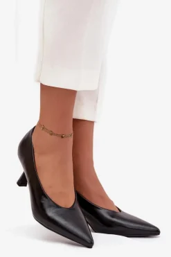 Lakierowane Czółenka Na Szpilce Czarne Gavrielle