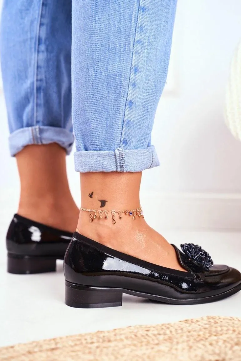 Lakierowane Mokasyny Vinceza 21-10527 Czarne