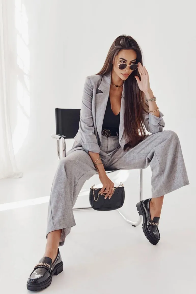 Lakierowane Półbuty Loafery La.Fi 210001B-NL Czarne