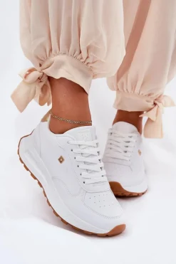 Lekkie Buty Sportowe Damskie Big Star RR274629 HI-POLY SYSTEM Białe