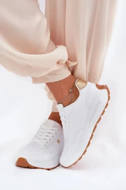 Lekkie Buty Sportowe Damskie Big Star RR274629 HI-POLY SYSTEM Białe