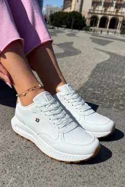 Lekkie Buty Sportowe Damskie Big Star RR274629 HI-POLY SYSTEM Białe