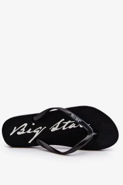 Lekkie Damskie Klapki Japonki Big Star LL274761 Czarne