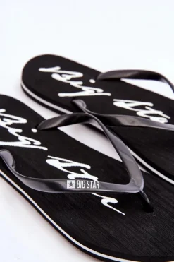 Lekkie Damskie Klapki Japonki Big Star LL274761 Czarne