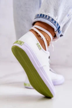 Lekkie Damskie Tenisówki Big Star JJ274260 Białe