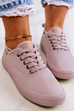 Lekkie Damskie Tenisówki Big Star JJ274264 Szare