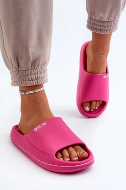 Lekkie Klapki Damskie Big Star NN274A041 Fuksja