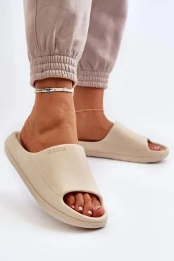 Lekkie Klapki Damskie Big Star NN274A040 Beżowe